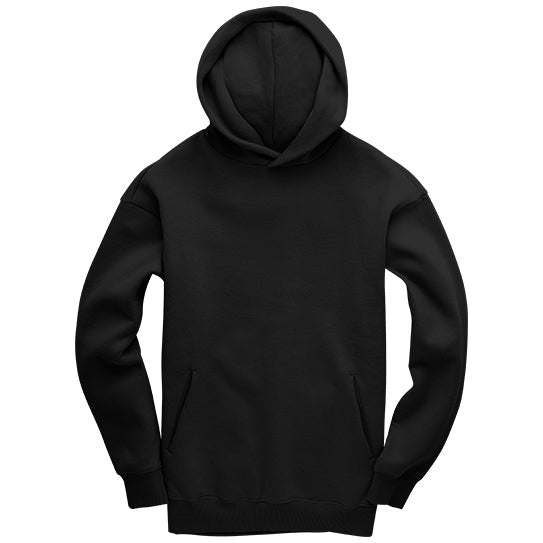 BLACK GEMINI - Peach Finish Oversized Hoodie with OUTLINE Text