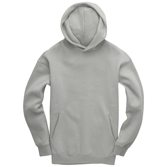 GREY MIST GEMINI - Peach Finish Oversized Hoodie with Solid Text