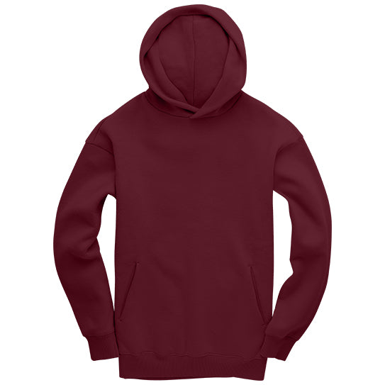 MAROON GEMINI - Peach Finish Oversized Hoodie with OUTLINE Text