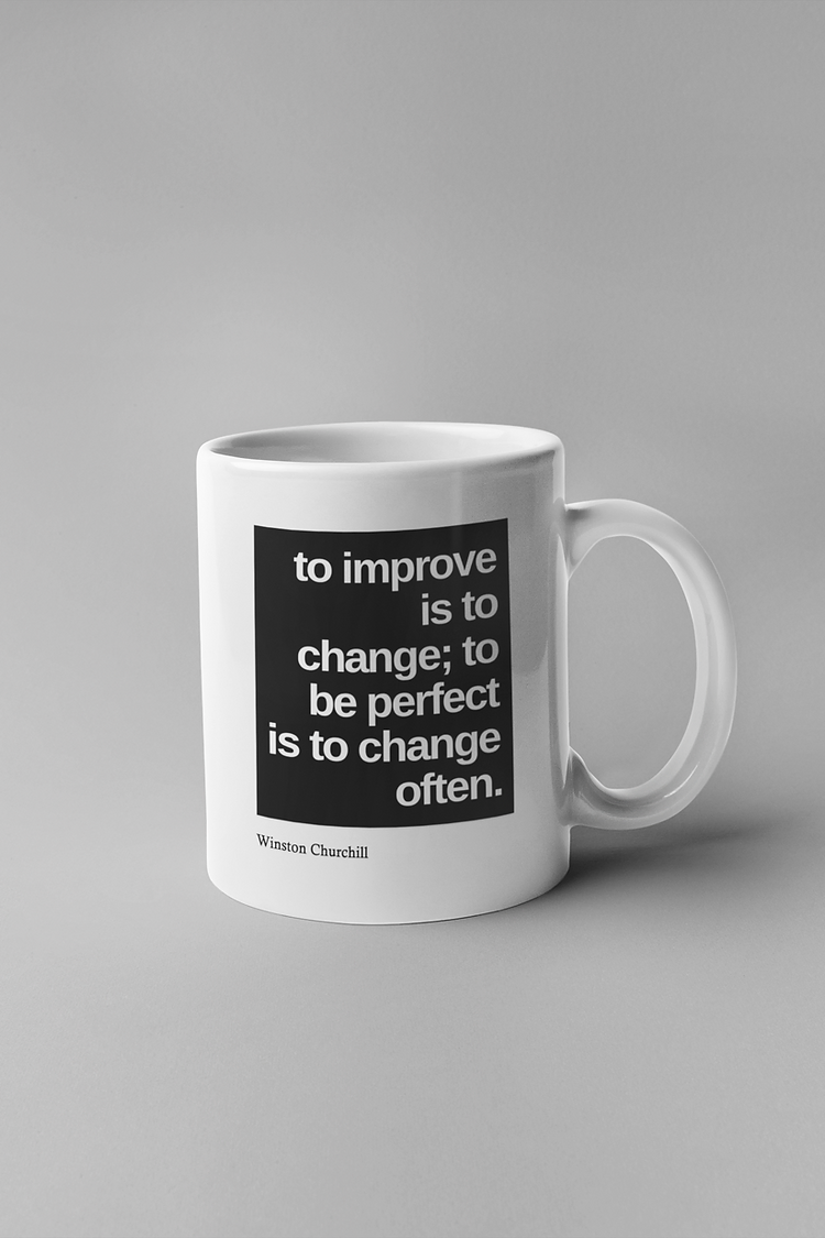 To improve is to change