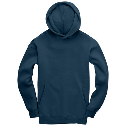 OCEAN BLUE GEMINI - Peach Finish Oversized Hoodie with OUTLINE Text