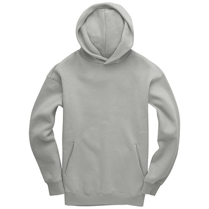 GREY MIST GEMINI - Peach Finish Oversized Hoodie with Solid Text