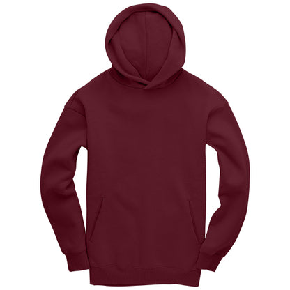 MAROON GEMINI - Peach Finish Oversized Hoodie with OUTLINE Text