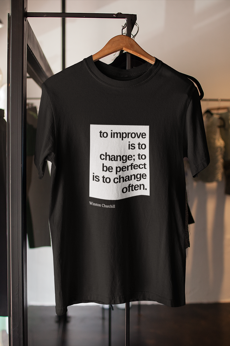 To improve is to change