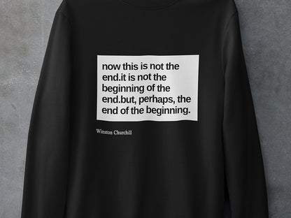 Now this is not the end