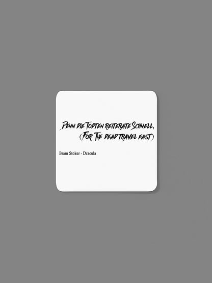 For the dead travel fast