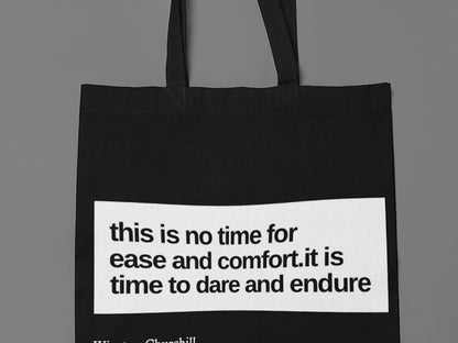 There is no time for ease and comfort