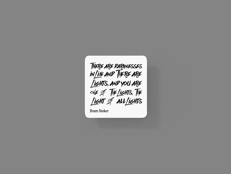 There are darknesses in life